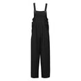 thumbnail image 5 of JJHGVB Overalls for Women Rompers for Mom Popular Women's Pants Solid Color Women's Casual Pants Overalls Cargo Pants Women Women Jumpsuit Black L, 5 of 5
