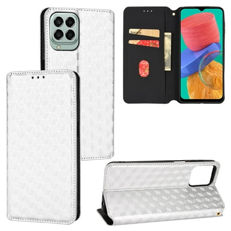 Samsung Galaxy M33 5G Case , Magnetic Wallet PU Leather Flip Cover Card Holde Case for Samsung Galaxy M33 5G