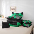 thumbnail image 4 of Erosebridal Cartoon Bow-tie Bedding Sets Twin Size, Princess Ribbon Comforter Sets with Sheets, Black Cheetah Print Decor, Reversible, 4 of 5