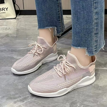 

Girls Boys Running Shoes Knit Breathable Lightweight Comfy Athletic Shoes Outdoor Non Slip Walking Shoes For Children Kids Sneakers Spring And Summer