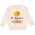 thumbnail image 2 of Inktastic St. Augustine Florida Orange in Heart Toddler Sweatshirt, 2 of 4