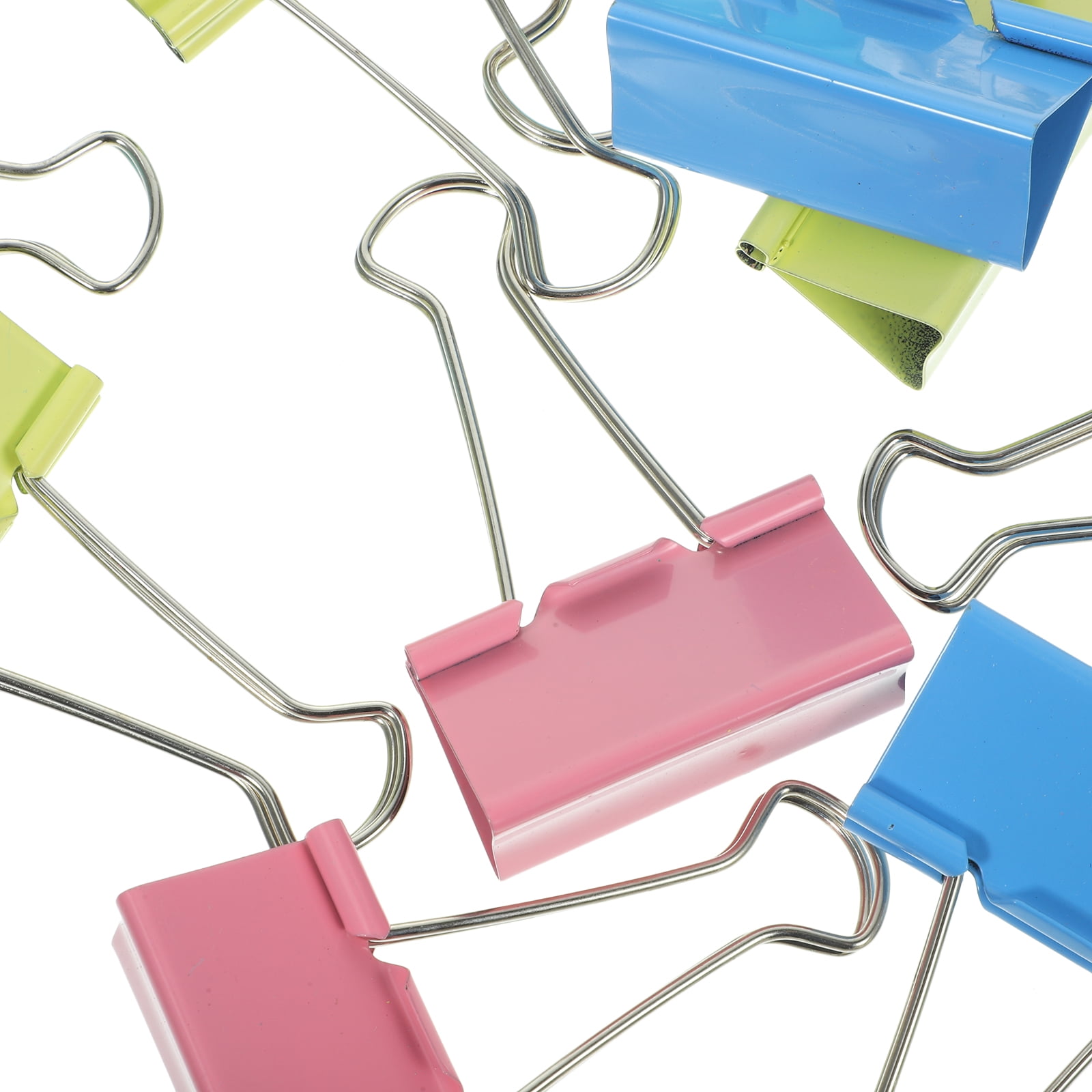 48 Pcs Binder Clips Holder Swallowtail Oversized Marcapaginas Libros Stainless Steel Student Office
