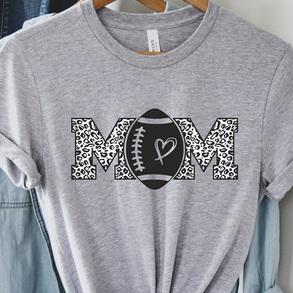 Kiraa Tee With Football Mom Shirt For Mom For Mother'S Day Football Mom Shirt For Women Cute Football Mom Shirt Mothers Day Gift For Football Mom Plus Size Birthday Gifts; For Men & Women