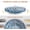 Blue & White, variant on 16-Inch Black and White Checkerboard Lazy Susan Tray | Smooth Rotating Oak with Walnut Finish for Dining Table and Kitchen Storage