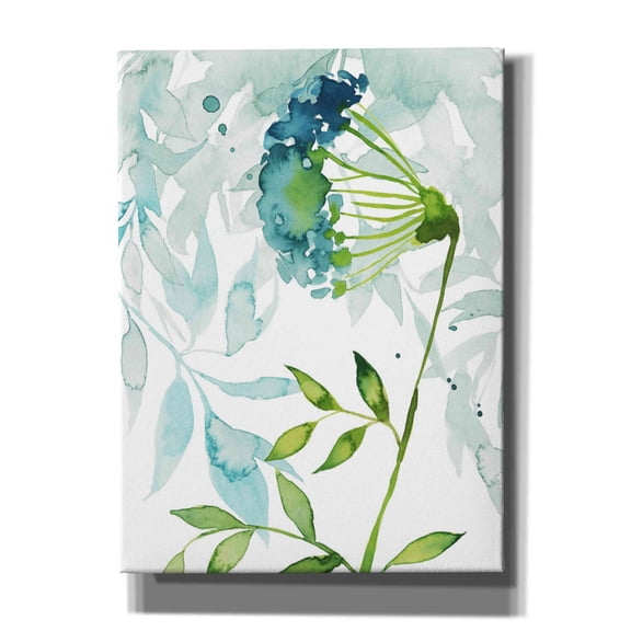 Epic Graffiti 'Flower and Leaf Layers I' by Grace Popp, Canvas Wall Art, 40"x54"