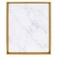 thumbnail image 2 of Kate and Laurel Calter Framed Magnetic Printed Canvas with Classic Glam Cararra Marble Design, 21.5x27.5, Gold, 2 of 3