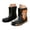 Black, variant on Lightweight Kids Rain Boots For Outdoor Wet Weather Boots For Girls Everyday Play