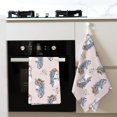 2 Piece Kitchen Mats for Floor, Funny Long Hair Horse Flower Pink