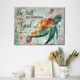 thumbnail image 6 of Sea Turtle Ocean Wall Art Inspirational Quotes Pictures Wall Decor Nautical Beach Canvas Painting Print Artwork Modern Home Decor Framed for Living room Bedroom Bathroom 12''''X16'''', 6 of 6