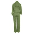 thumbnail image 6 of Cathalem Lounge Sets for Women 2 Piece Sets for Women 2024 Trendy Fall Outfits Jogger Sweat Pants Set Wide Leg Tracksuit Matching Sweatsuits (Green,M), 6 of 6