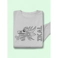 thumbnail image 3 of Ikal With A Serpent Sweatshirt Men -Ikal Designs, Male x-Large, 3 of 4