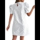 thumbnail image 3 of Vestido Corto Bohemio de Verano con Mangas Abullonadas y Estampado Floral para Mujer, Cintura Alta L, 3 of 7