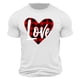 thumbnail image 4 of Tops para hombre, blusas y camisas de cuello redondo y manga corta para hombre. Camiseta/camisa informal de cuello redondo y manga corta con estampado de corazones para hombre. Tops de poliéster para, 4 of 4