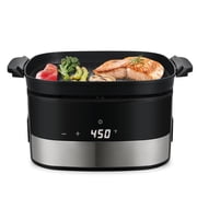Salton Flip and Cook 3-in-1 Air Fryer, Grill, Dehydrator - 5.8 Quart Cooking Basket