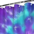 thumbnail image 3 of Purple Blue Tie Dye Pattern Shower Curtain 36"x72" ,Bathroom Decorative Shower Curtains Set with 12 Hooks,Modern Waterproof Washable Shower Curtain, 3 of 6