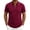 Wine, variant on Men's Quarter Zip Shirt, Textured Jacquard Short Sleeve Golf Tops, Casual Regular Fit Summer Collared Shirts for Men, S-3XL