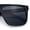 Shiny Black - Black, variant on Mens Classic 90s Flat Top Horn Rim Plastic Urban Fashion Sunglasses [Shiny Black - Black]