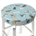 thumbnail image 3 of Naloa Dog Pets Round Bar Stool Cushion Cover 12-14 inch, Fits Kitchen, Office, Restaurant Chairs - 13 inch, 3 of 7