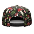 thumbnail image 4 of Cottagecore Fungi Snapback Hat - Unisex Flat Brim Cap with Aesthetic Fungi Print - Adjustable Streetwear Fashion Hat, 4 of 5