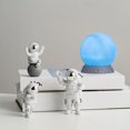 thumbnail image 3 of tredstone 4pcs Astronaut Figurine Set Home Decor Sstronaut Desktop Statue Cute Decor Silver Blue 1Set, 3 of 6