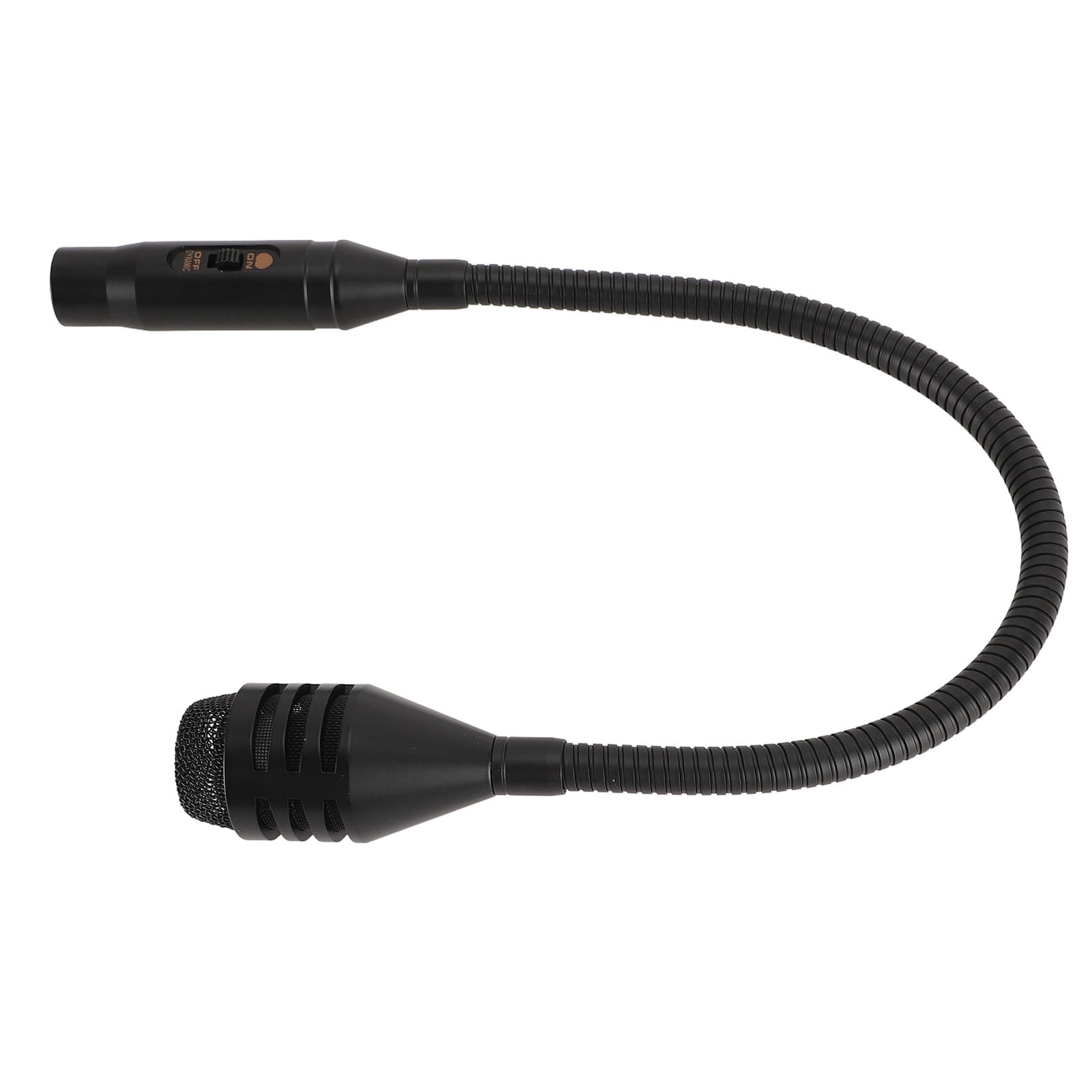Durable Gooseneck DJ Mic, XLR Connection, Moving Coil Design, Ideal For Vocal  Instrument