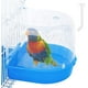 Boîte de Bain pour Oiseaux Perruche Cage Baignoire de Bain pour Oiseaux avec Injecteur d'Eau pour les Petits Oiseaux – image 1 sur 4