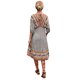 thumbnail image 4 of TRKIYQC Vestido Retro para Mujer, Media Manga Estampado Floral Dobladillo Irregular Cuello en V Casual Club Party Vestido de una Sola Pieza TRKIYQC moda, 4 of 7