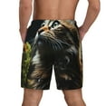 thumbnail image 2 of Haiem Realistic Style Cute Cat Mens Swim Trunks with Compression Liner 2 in 1 Swimming Shorts Stretch Swimwear Quick Dry,Board Shorts-X-Large, 2 of 9
