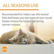 K&H Pet Products Thermo-Kitty Fashion Splash Blue Small 18 Inches Round