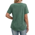 thumbnail image 6 of Fantaslook Lace Plus Size Tops for Women V Neck Short Sleeve Blouses Summer Tunic Shirts, 6 of 12