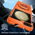 thumbnail image 2 of for Samsung Galaxy Z Flip 6 Case with 360° Rotatable Magnetic Ring Stand, Compatible with Mag-safe, Slim Thin Matte PC Shockproof Protective Phone Case for Women Men, Orange, 2 of 8