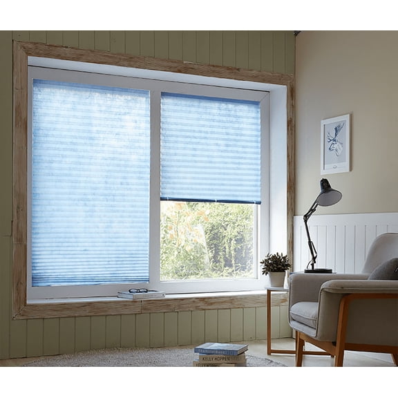 Endurance Elite Cordless Polyester Simple DYI Blinds, Navy