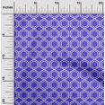 thumbnail image 2 of oneOone Cotton Flex Dark Purple Fabric Geometrical Craft Projects Decor Fabric Printed By The Yard 40 Inch Wide, 2 of 4