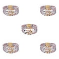 thumbnail image 3 of Sonducket magnética Multi-capas Encanto de cuero Brazalete con estampado de leopardo multicolor Accesorios de mujer Joyas Blanco Blanco 5Conjunto, 3 of 6