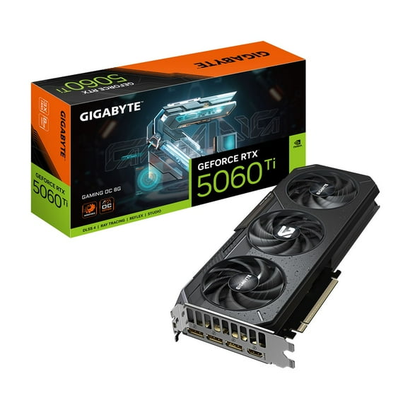 Gigabyte - Gigabyte GeForce RTX 5060 Ti GAMING OC Carte Graphique 8G - 8 Go GDDR7, 128 Bits, PCI-E 5.0, Horloge Core 2647 MHz, 3 x DisplayPort