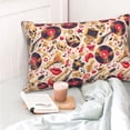 thumbnail image 4 of Pofeuu gold Skull Guitar record Print Polyester Microfiber Plush Pillowcases, Super Soft and Cozy Pillow Case Covers with Envelop Closure（Pillow core not included）-16"x24", 4 of 6