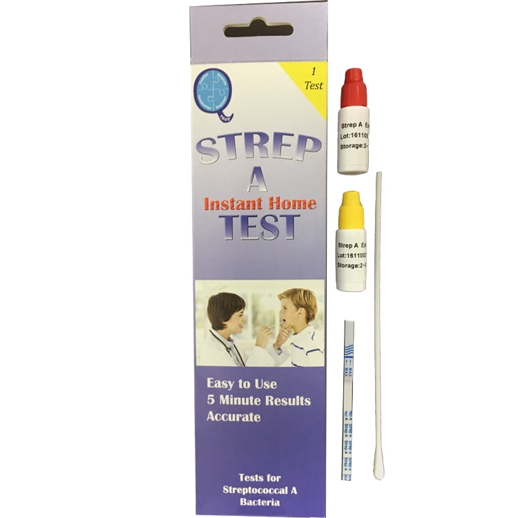 FAMILY 4 PACK At Home Strep Test Strep A Sore Throat Test