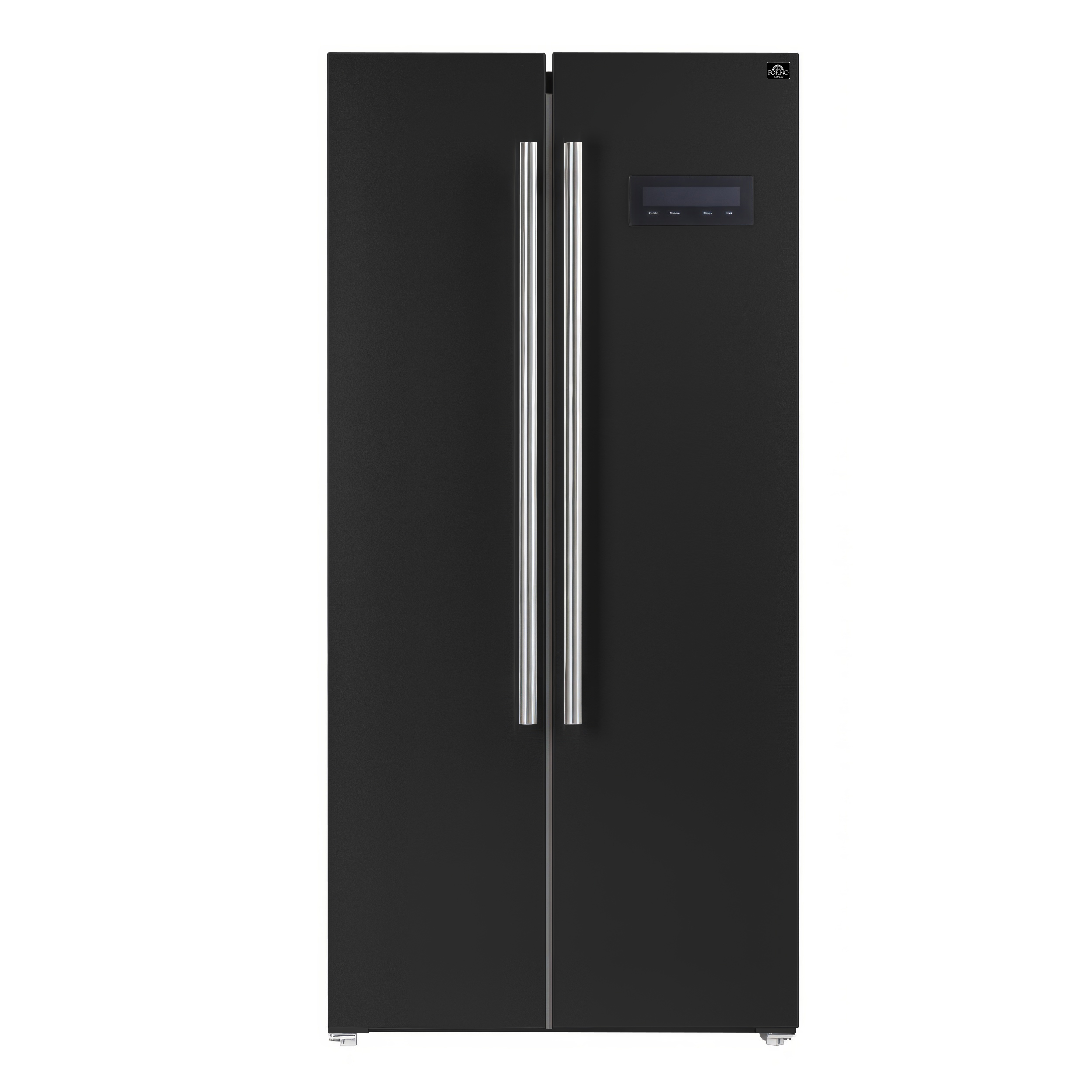Forno Salerno Espresso 33-inch Side-by-Side 15.6 Cu.Ft. Black Refrigerator