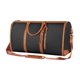 thumbnail image 3 of Bolsa de lona para ropa, bolsa para traje, bolsa de almacenamiento de gran capacidad, bolsa de viaje de negocios, bolsa de mano para ropa, para Negro Marrón, 3 of 8