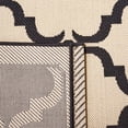 thumbnail image 6 of SAFAVIEH Courtyard Estelle Geometric Indoor/Outdoor Area Rug, 5'3" x 7'7", Beige/Black, 6 of 10