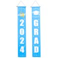 thumbnail image 1 of 1 Pair Graduation Theme Hanging Sign 2024 Graduation Party Front Door Couplet, 1 of 9