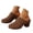 Brown, variant on Womens Summer Sandals Cutout Block Heel Slip-On Clogs Casual Fashion Flower Embroidery Closed Toe Holiday Slippers