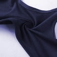 thumbnail image 6 of Lixiuxyad Comfortable Wireless Bra For Mature Women Front Closure Vest Style Plus Size Soft Cup Bra For Everyday Wear,Bras for Women Blue 38, 6 of 7