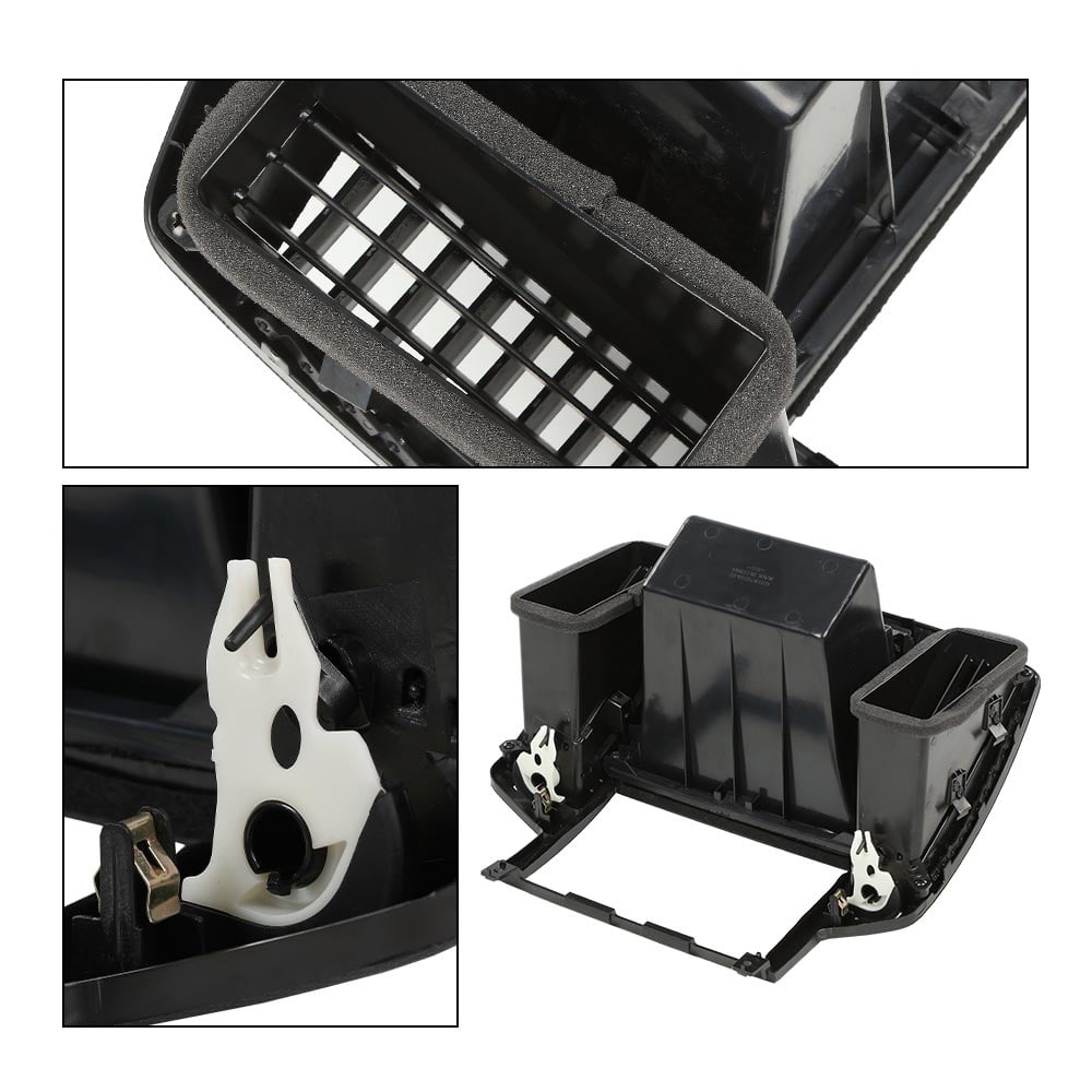 PIT66 Center Dash Radio Bezel Storage Cubby Vents Black Fit for 2005 2006 Nissan Altima