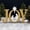 Gold/White, variant on Best Choice Products 46in Outdoor JOY Christmas Nativity Decoration w/ Weather Resistant PVC, Ground Stakes - Red/White