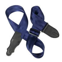 Franklin Strap - 2 seat belt - Guitar Strap - Blue with Black End Tab