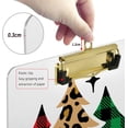 thumbnail image 4 of FMSHPON Christmas Trees Leopard Buffalo Plaid Clipboard Hardboard Wood Nursing Clip Board and Pull for Standard A4 Letter 13x9 inches, 4 of 8