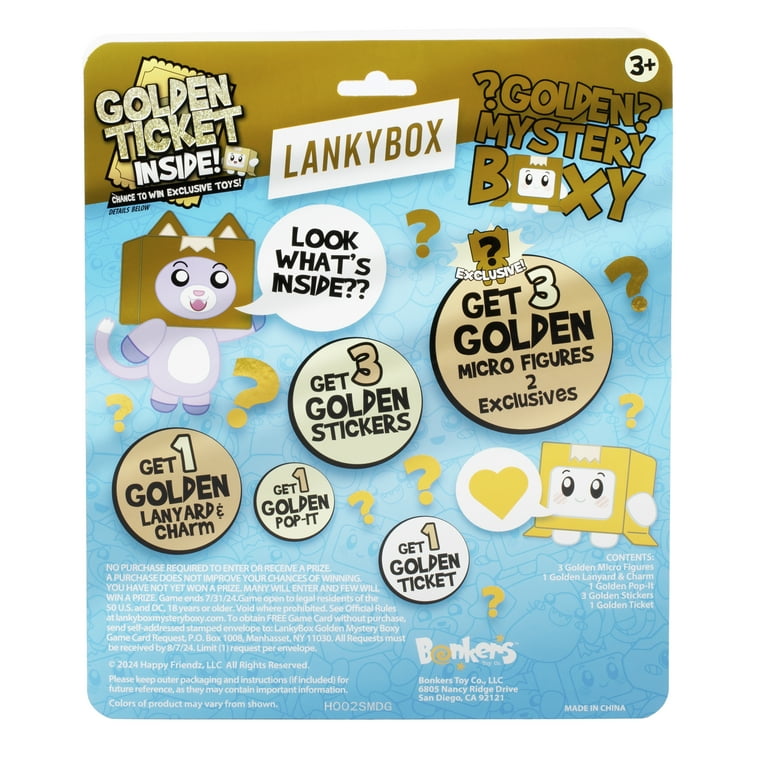 ゴールデンボックス　サプライ　6セット Lankybox Golden Mystery Surprise Boxy, Walmart Exclusive