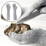 1 Pair Anti-puncture Cut Arm Sleeve Cut Resistant Knit Sleeves Outdoor Work Safety Anti-cutting