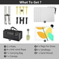 thumbnail image 5 of Portable Beach Tent Sun Shelter With Ground Pegs Water And Wind Resistant Sun Shade Canopy Angle Adjustable Flower Clip Art, 5 of 7